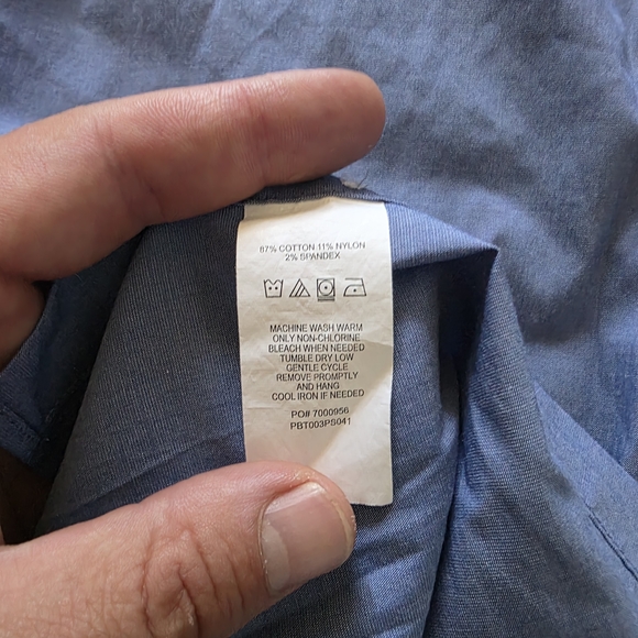 psycho Bunny by Robert Godley Men’s Dress Shirt – Slim Fit, Non-Iron, Stretch – - Picture 9 of 11